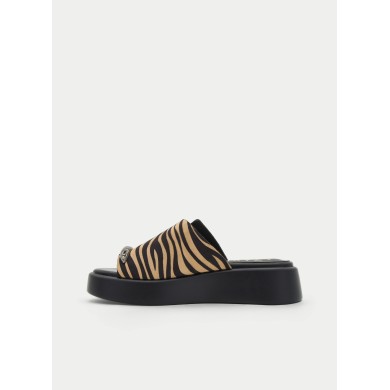 SANDALIA PLANA ANIMAL PRINT