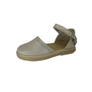 Alpargata de Lino Oro Vul-Peques