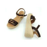 Sandalia con Eslabones de Madera