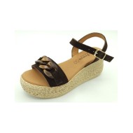 Sandalia con Eslabones de Madera